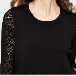 Lety & Me Vittoria Pointelle sleeve sweater